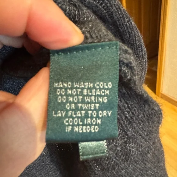 Lauren by Ralph Lauren Gray Cable Knit Turtleneck Sweater - Picture 5 of 6